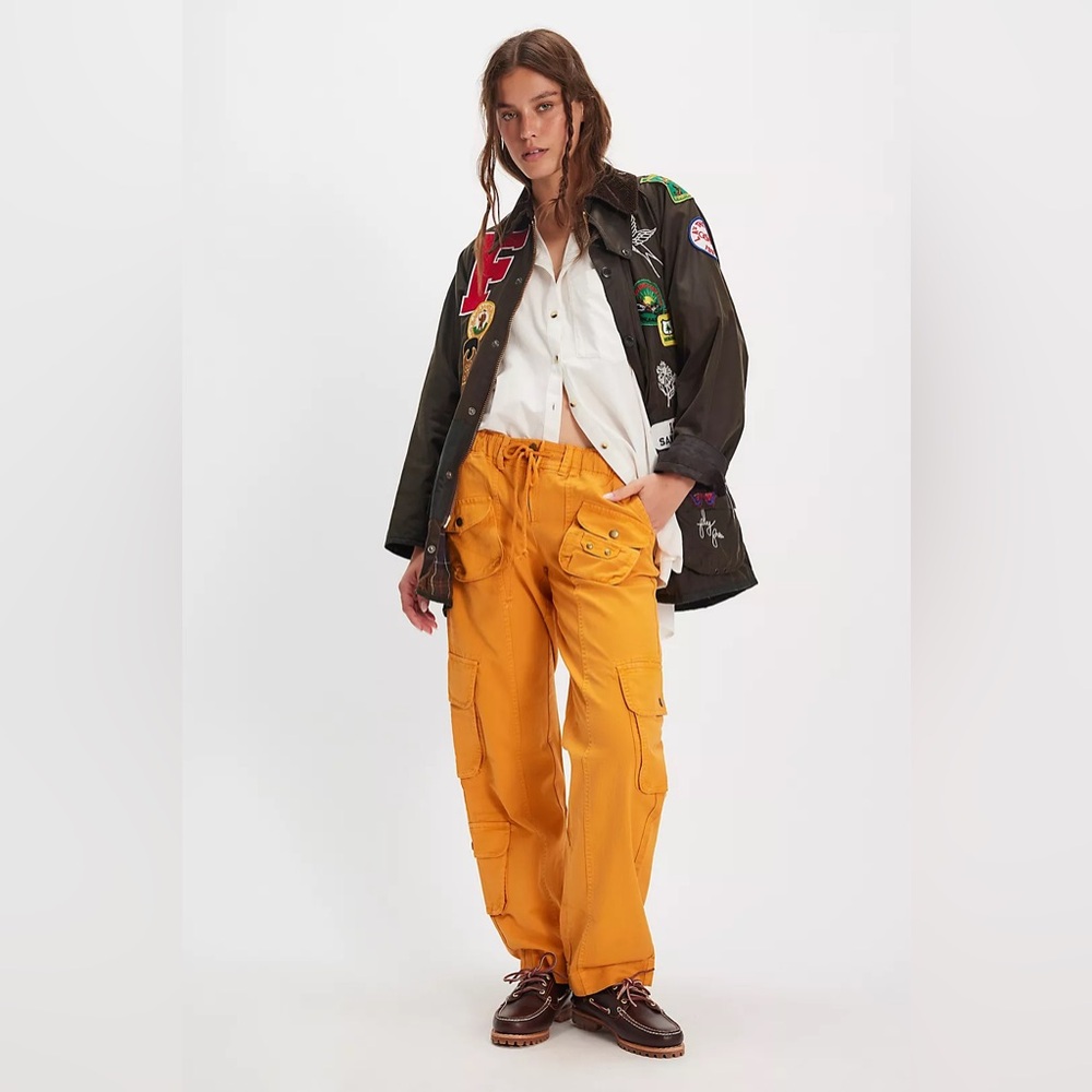 NWT FREE PEOPLE Tahiti Cargo Pants | California Poppy MSRP $138 SOLD OUT COLOR